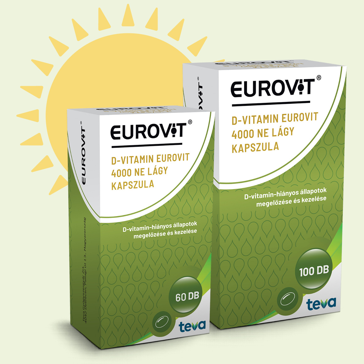 A D-vitamin Eurovit 4000 NE lágy kapszula:
